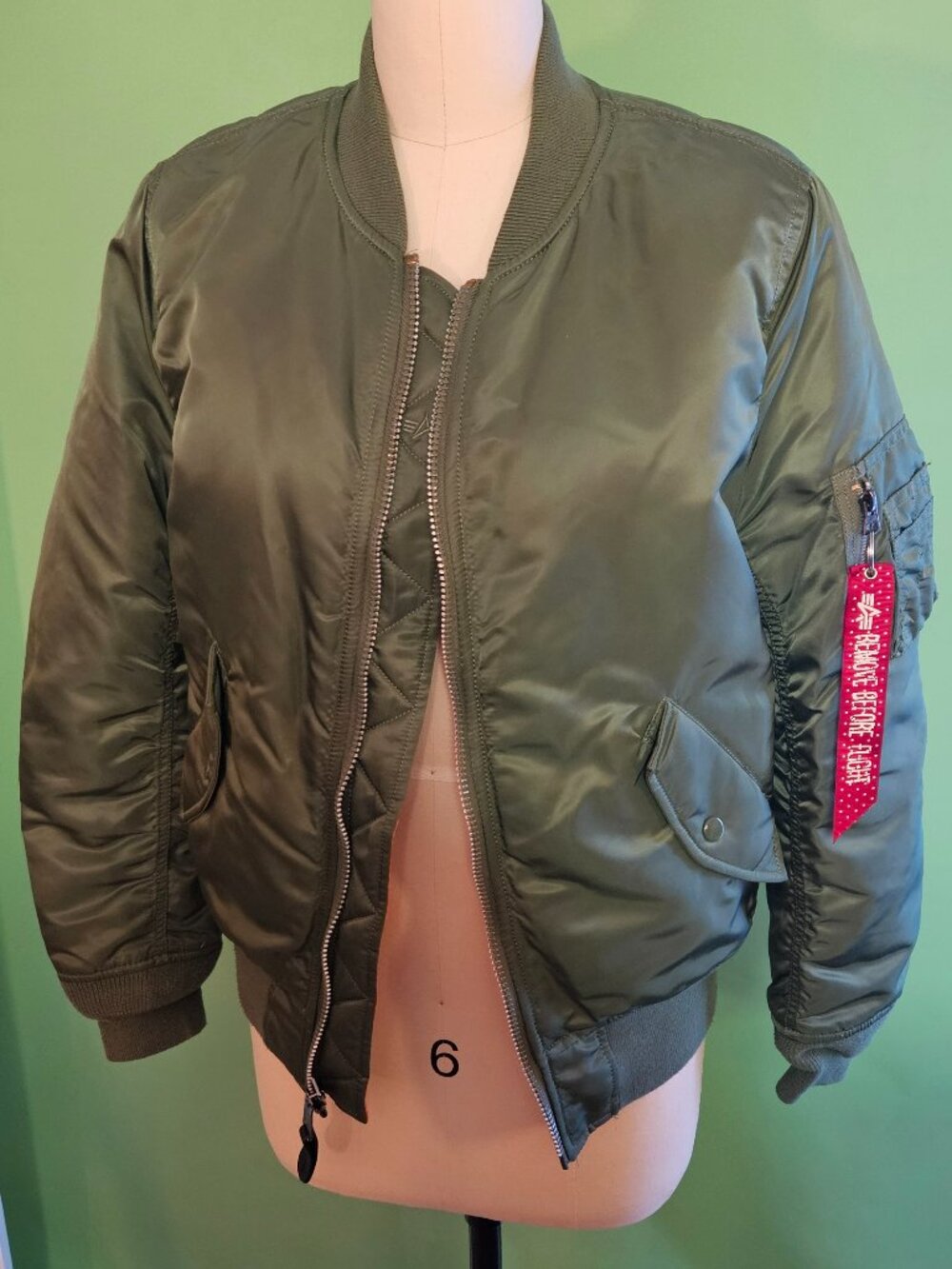 Alpha Industries MA-1 Bomber Slim Fit Jacket Size S